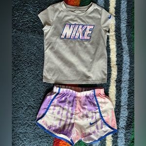 NIKE girls S/4-5 dri-fit set